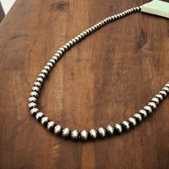 6mm Navajo Style Pearl Necklace