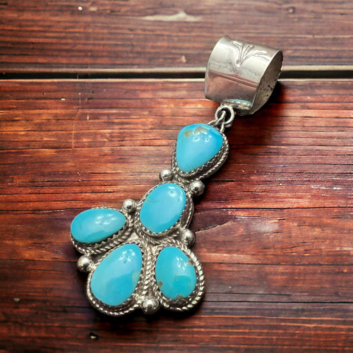 Ernest Hawthorne Sonoran Turquoise & Sterling Silver Pendant