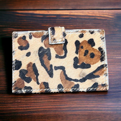 Leopard Cowhide credit card wallet