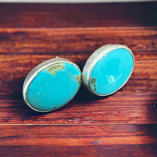 Marco Begaye Turquoise & Sterling Silver Earrings