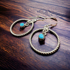 Sylvia Chee Turquoise & Sterling Silver Earrings