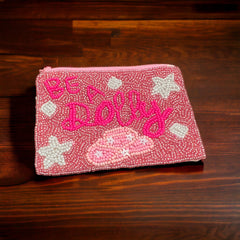 Dolly Western Seed Bead Coin Purse