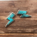 Thunder Bolt Stud Earrings