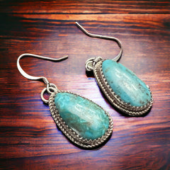 Ernest Hawthorne Turquoise & Sterling Silver Earrings