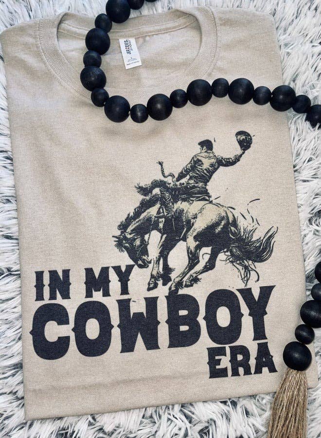 In My Cowboy Era T-Shirt - Cowhide and Conchos