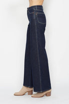 Judy Blue Retro Wide Leg Jeans - Cowhide and Conchos