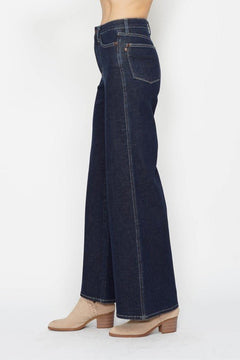 Judy Blue Retro Wide Leg Jeans - Cowhide and Conchos