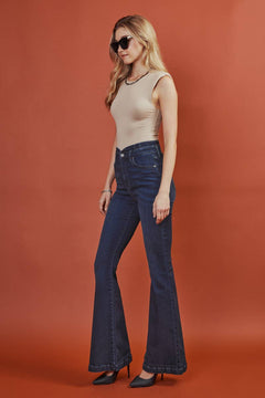 Kan Can High Rise Flare - Size 3, 7, 11 & 13 available - Cowhide and Conchos