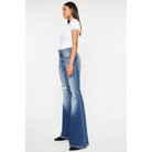 Kan Can High Rise Super Flare Jeans - Sizes 5, 7 and 9 available - Cowhide and Conchos