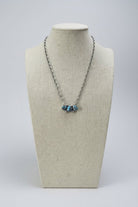 Kathleen Livingston Navajo Sterling Silver Necklace with Golden Hills Turquoise — 18" with 5/8" × 1 1/4" Pendant (Hallmarked, Heirloom) - Cowhide and Conchos