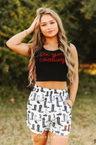 Kickin’ Dust Rodeo Boot Lounge Set | Cowgirl Western Sleepwear - Cowhide and Conchos