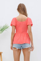 Lace Bodice Soft Knit Top - Cowhide and Conchos