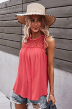 Lace Tank top - Medium available - Cowhide and Conchos