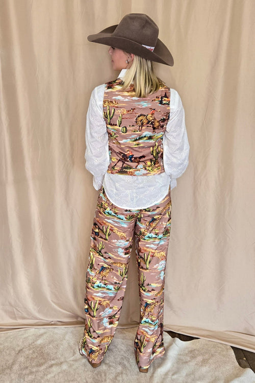 Legend of the Cowboy Trouser Pant - Cowhide and Conchos