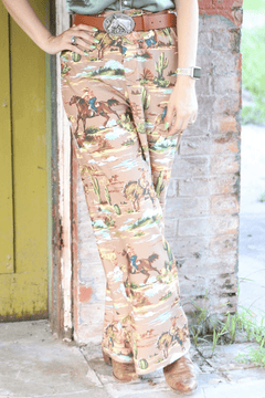 Legend of the Cowboy Trouser Pant - Cowhide and Conchos