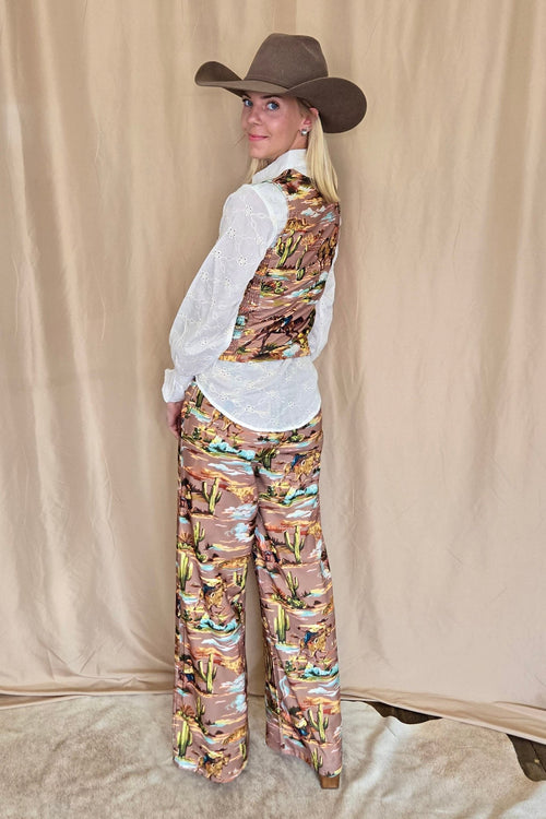 Legend of the Cowboy Trouser Pant - Cowhide and Conchos