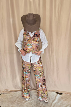 Legend of the Cowboy Vest - Cowhide and Conchos