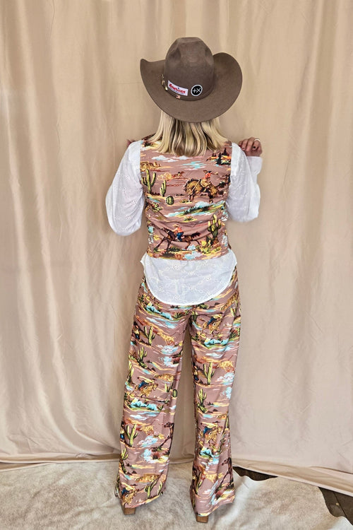 Legend of the Cowboy Vest - Cowhide and Conchos
