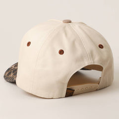 Literally Just a Cowgirl Leopard Trucker Hat - Cowhide and Conchos