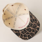 Literally Just a Cowgirl Leopard Trucker Hat - Cowhide and Conchos