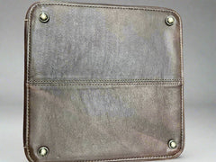 Lockable Hair on Hide Jewelry Case - Cowhide and Conchos
