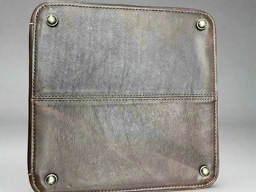 Lockable Hair on Hide Jewelry Case - Cowhide and Conchos