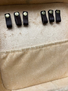 Lockable Hair on Hide Jewelry Case - Cowhide and Conchos