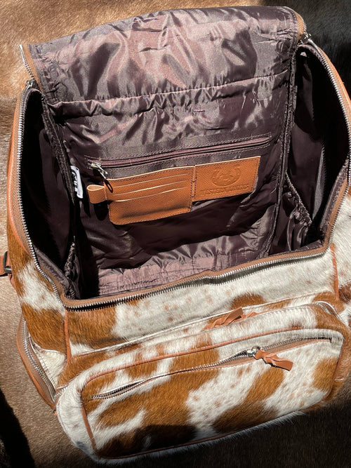 LuLu Cowhide Backpack - Cowhide and Conchos