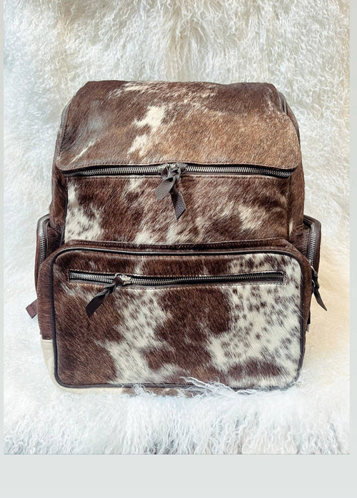 LuLu Cowhide Backpack - Cowhide and Conchos