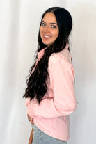 Mercedes Soft Pink Button Down Shirt - Cowhide and Conchos