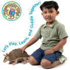Mike The Armadillo - 10 Inch Stuffed Animal Plush - Cowhide and Conchos