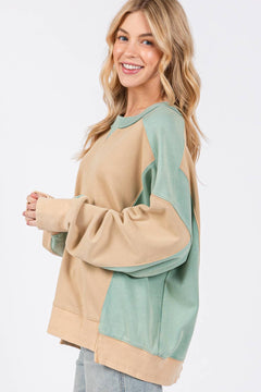 Mohican Color Block Sweatshirt - Cowhide and Conchos