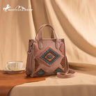 Montana West Aztec Collection Crossbody - Cowhide and Conchos