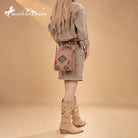 Montana West Aztec Collection Crossbody - Cowhide and Conchos