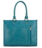 Montana West Tool Fringe Collection Concealed Carry Wide Tote - Cowhide and Conchos