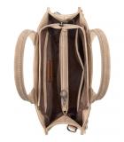 Montana West Tooled Tote Crossbody Bag - Tan - Cowhide and Conchos