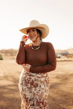 Multicolor Bead Necklace - Cowhide and Conchos