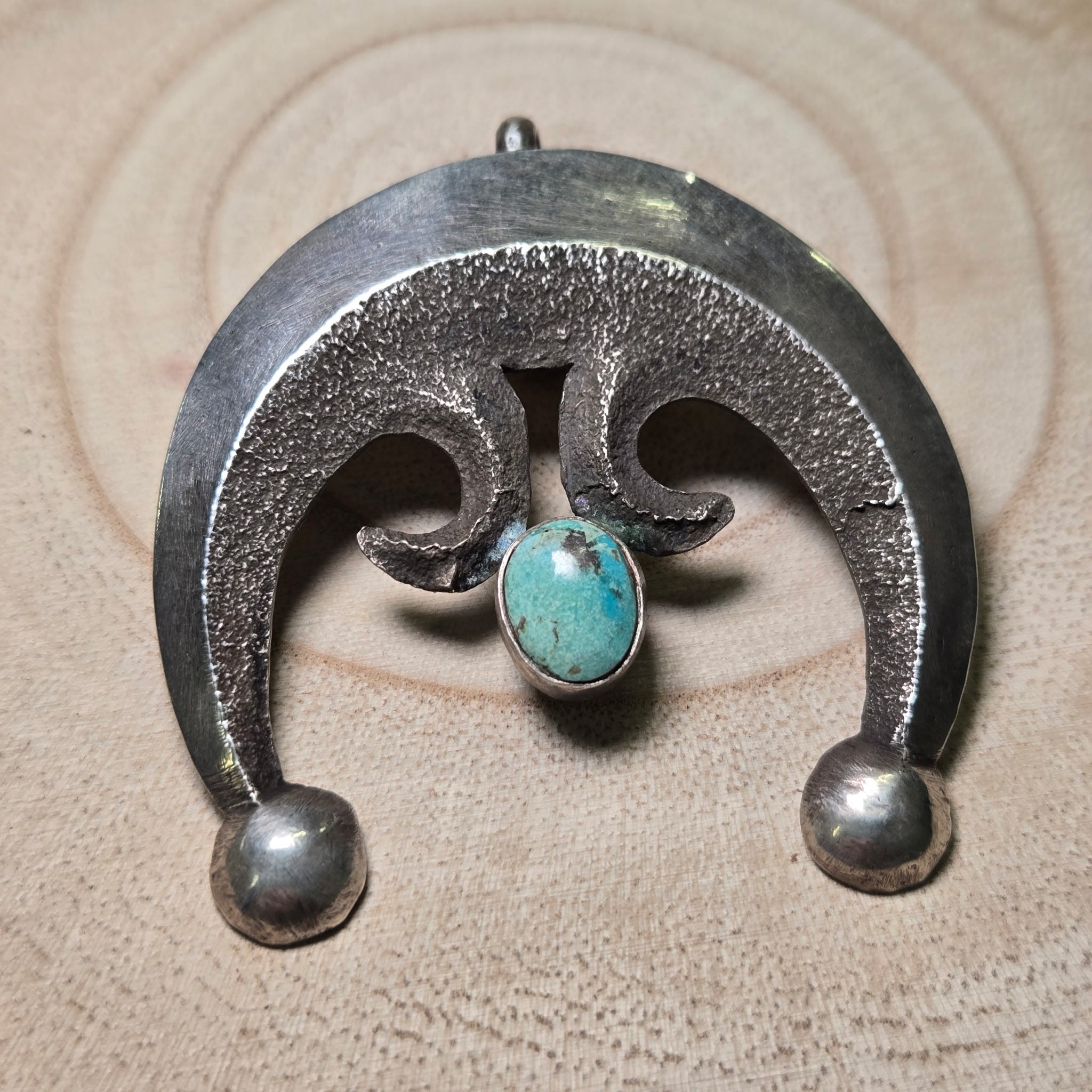 Naja with turquoise - Cowhide and Conchos