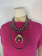 Naja with turquoise - Cowhide and Conchos