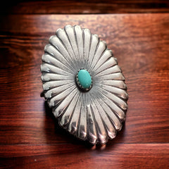Nashville Concho Ring - Cowhide and Conchos