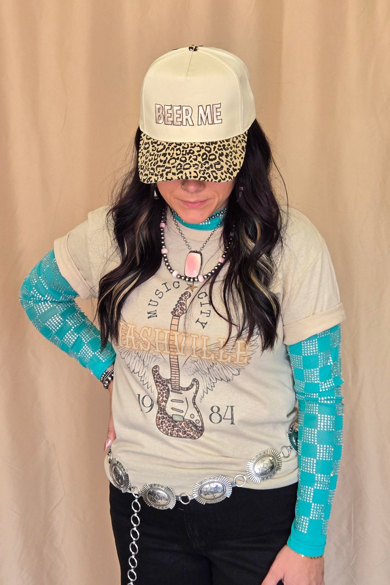 Nashville T-shirt - Cowhide and Conchos