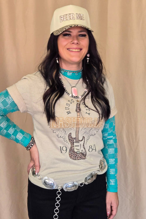 Nashville T-shirt - Cowhide and Conchos