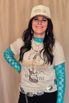 Nashville T-shirt - Cowhide and Conchos