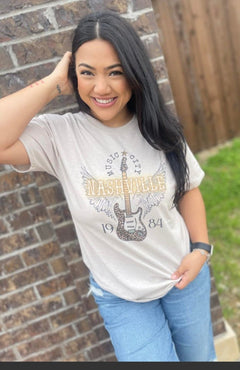 Nashville T-shirt - Cowhide and Conchos