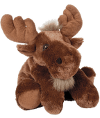 Oakley Moose - Handmade Snuggle - Ups 16" Plush Toy - Cowhide and Conchos