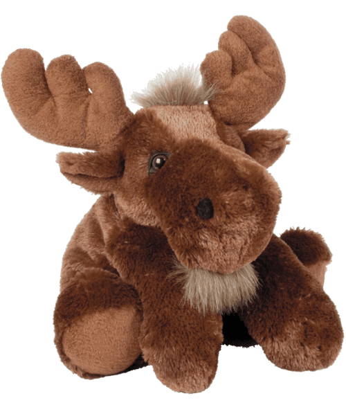 Oakley Moose - Handmade Snuggle - Ups 16" Plush Toy - Cowhide and Conchos