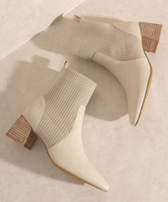 OASIS SOCIETY Geraldine - Sock Bootie - Cowhide and Conchos