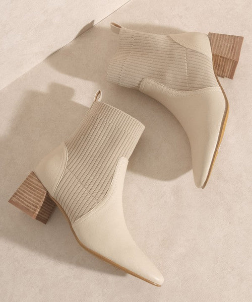 OASIS SOCIETY Geraldine - Sock Bootie - Cowhide and Conchos