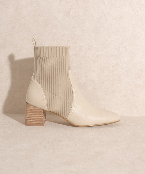 OASIS SOCIETY Geraldine - Sock Bootie - Cowhide and Conchos