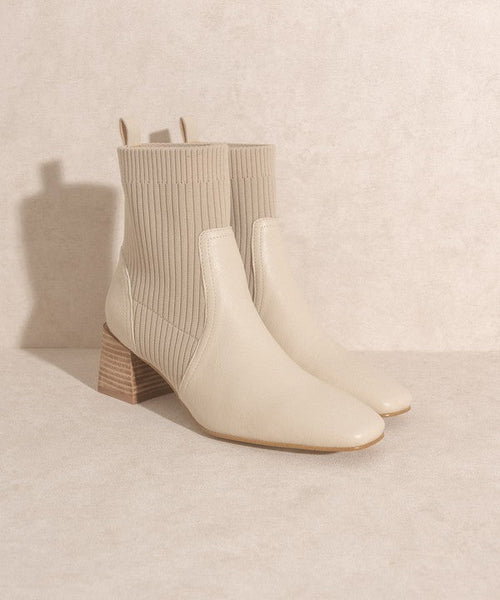 OASIS SOCIETY Geraldine - Sock Bootie - Cowhide and Conchos